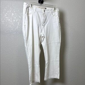 GAP White Ankle Cropped Jeans